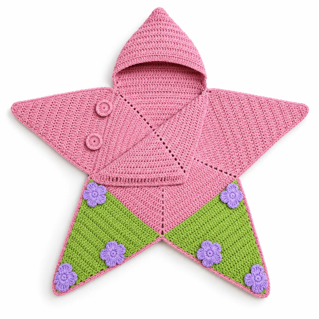 StarSnug – Crochet Baby Star Wrap
