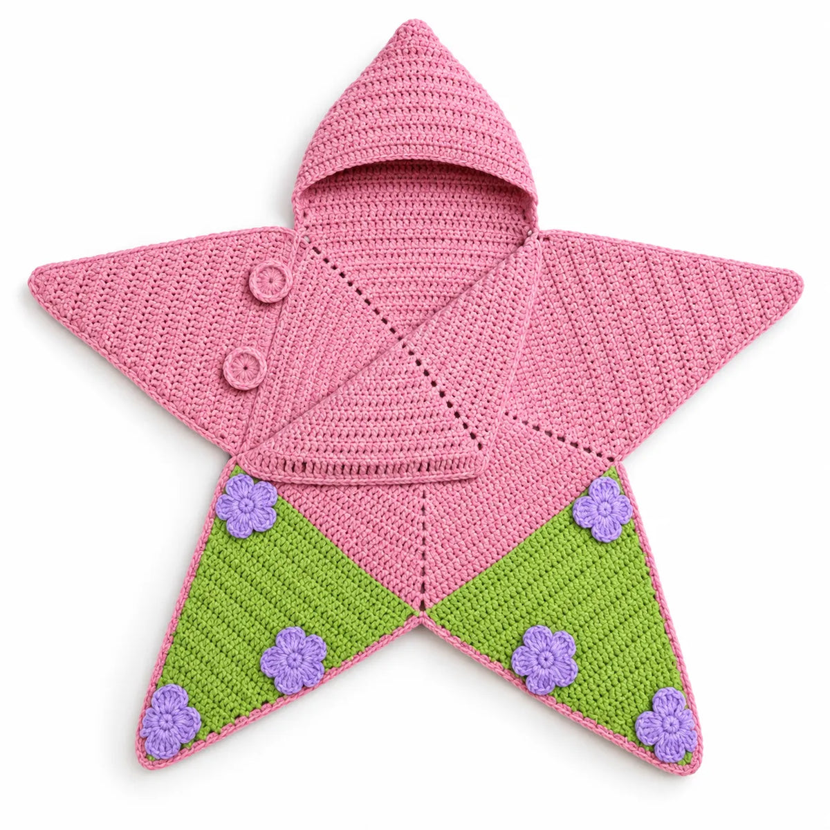 StarSnug – Crochet Baby Star Wrap