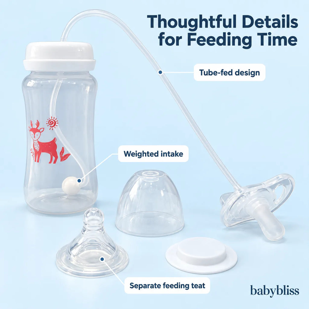 SipEase – 3-in-1 Anti-Colic Feeding Bottle