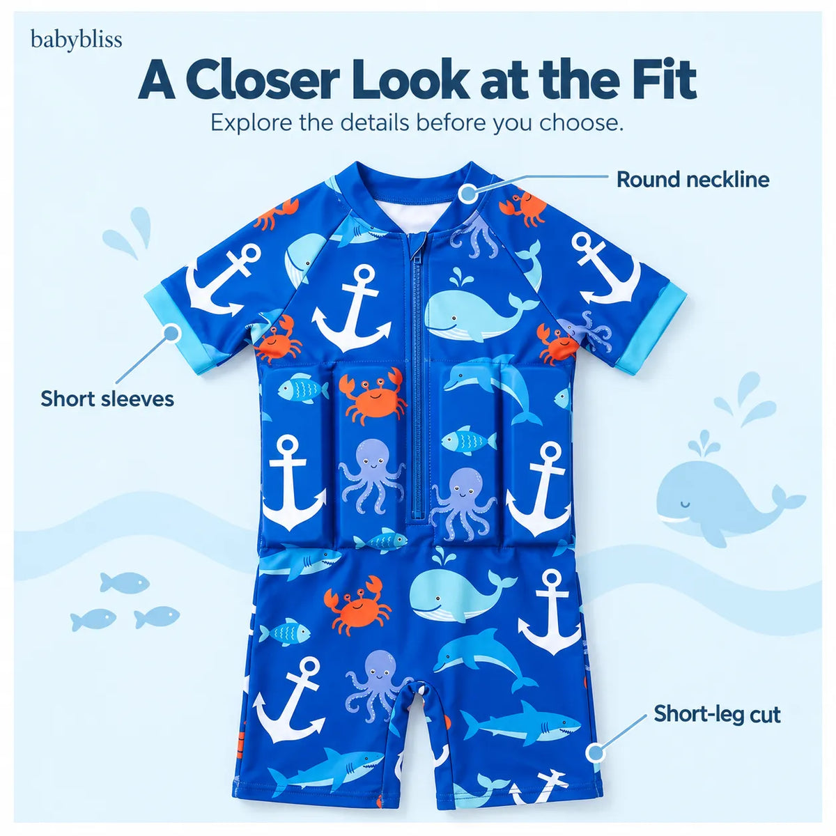 SwimBloom – Kids Learn-to-Swim Float Suit